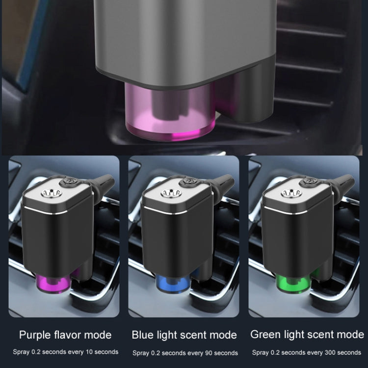 A26 Intelligent Car Air Vent Essential Oil Aromatherapy Diffuser Deodorizing Spray Scent Extender(Gray) by buy2fix