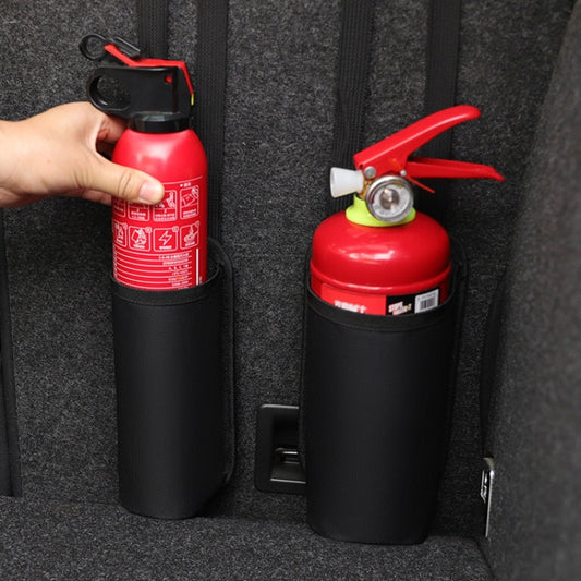 Medium Car Fire Extinguisher Storage Bag Auto Seatback Bag Cup Holder by buy2fix