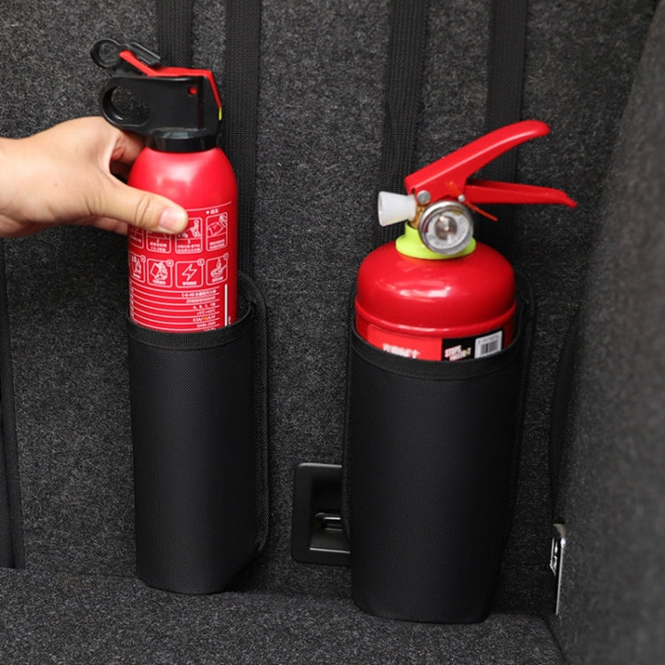 Small Car Fire Extinguisher Storage Bag Auto Seatback Bag Cup Holder by buy2fix