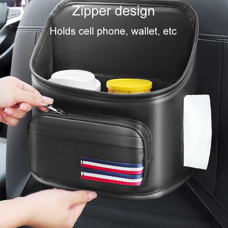 Car Seatback Storage Hanging Bag Vehicle Multifunctional Storing Tissue Box, Style: With Bulit-In Bucket by buy2fix
