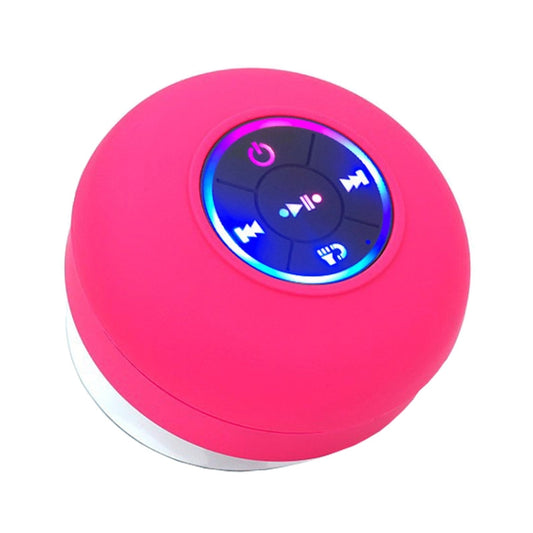 Bathroom Suction Cup Waterproof Bluetooth Stereo Portable Home Outdoor Dazzling Colorful Speaker(Red) - Waterproof Speaker by buy2fix | Online Shopping UK | buy2fix
