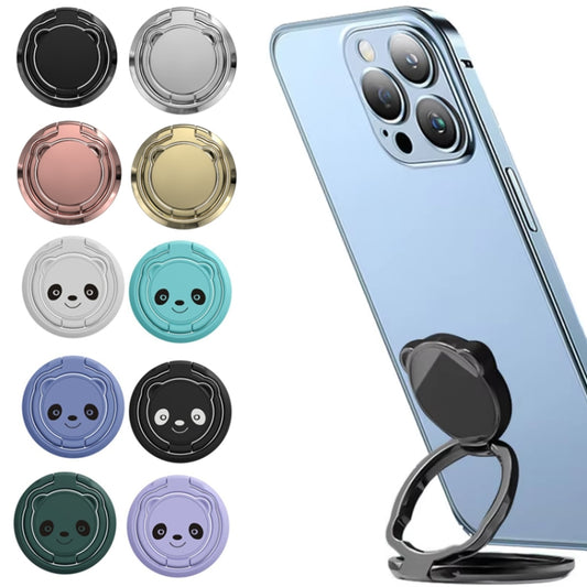 Universal Mobile Folding Finger Ring Holder 360 Rotation Desktop Phone Holder(Black) - Ring Holder by buy2fix | Online Shopping UK | buy2fix