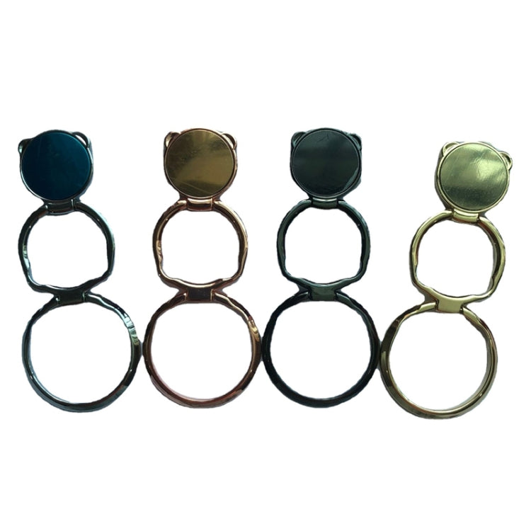 Universal Mobile Folding Finger Ring Holder 360 Rotation Desktop Phone Holder(Rose Gold) - Ring Holder by buy2fix | Online Shopping UK | buy2fix