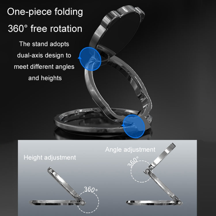 Universal Mobile Folding Finger Ring Holder 360 Rotation Desktop Phone Holder(Purple) - Ring Holder by buy2fix | Online Shopping UK | buy2fix