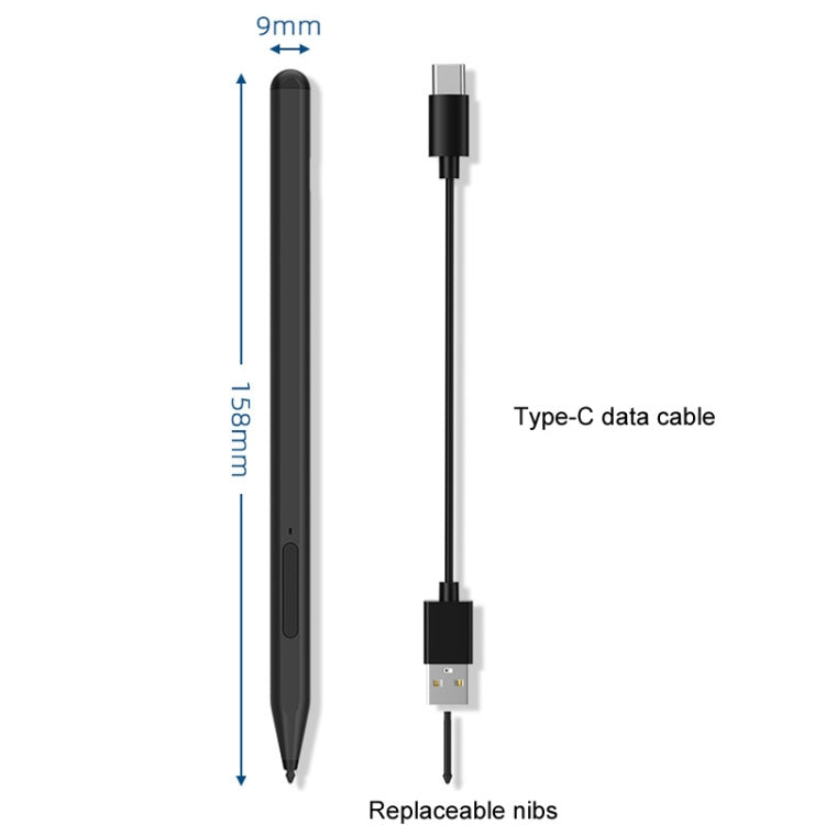 For Microsoft Surface Pro/Go/Laptop/Book Anti-Touch Handwriting Capacitive Pen(Gray) - Stylus Pen by buy2fix | Online Shopping UK | buy2fix