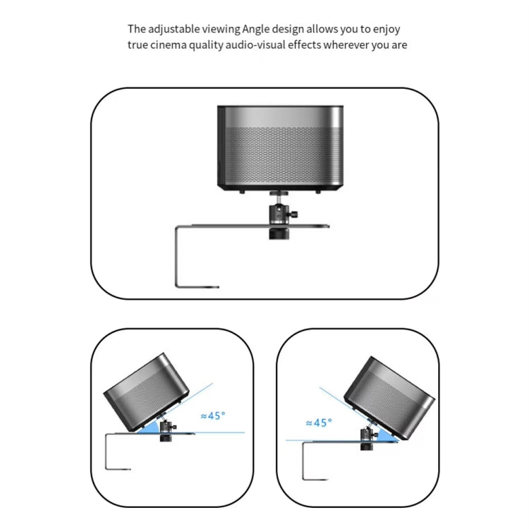 Metal Telescopic Adjustable PTZ Projector Wall Mount Bracket(Black) - Accessories & Parts by buy2fix | Online Shopping UK | buy2fix