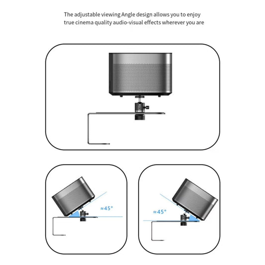 Metal Telescopic Adjustable PTZ Projector Wall Mount Bracket(Black) - Accessories & Parts by buy2fix | Online Shopping UK | buy2fix