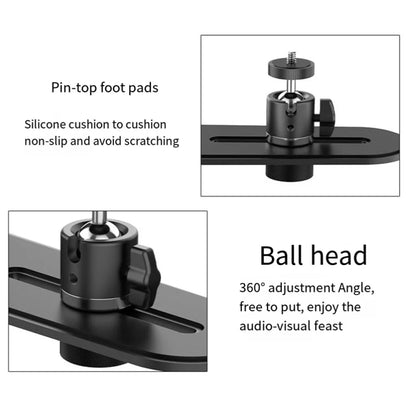 Metal Telescopic Adjustable PTZ Projector Wall Mount Bracket(Black) - Accessories & Parts by buy2fix | Online Shopping UK | buy2fix