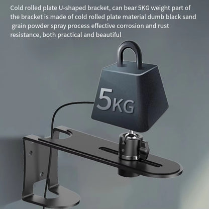 Metal Telescopic Adjustable PTZ Projector Wall Mount Bracket(Black) - Accessories & Parts by buy2fix | Online Shopping UK | buy2fix