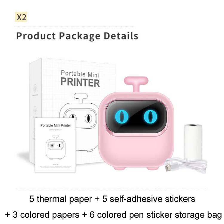 Portable Mini Thermal High Definition Student Wrong Title Photo Printer(White 16pcs /Set) by buy2fix