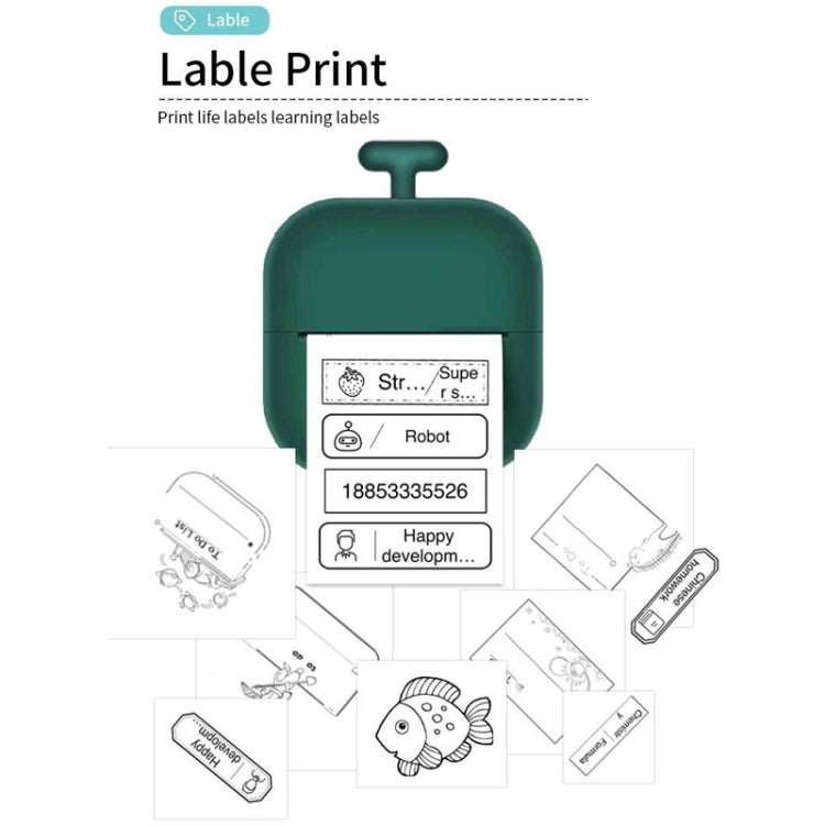 Portable Mini Thermal High Definition Student Wrong Title Photo Printer(White 16pcs /Set) by buy2fix