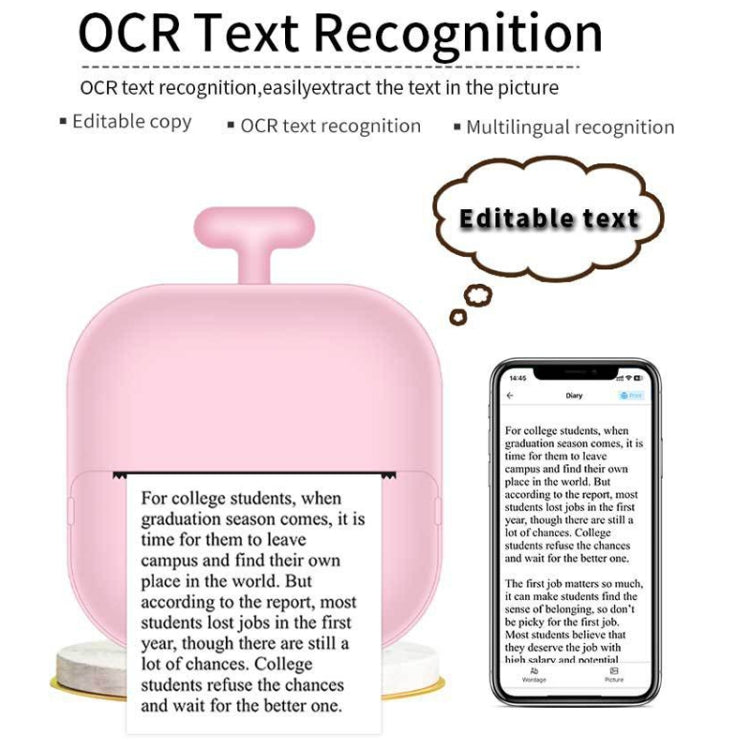 Portable Mini Thermal High Definition Student Wrong Title Photo Printer(White 16pcs /Set) by buy2fix