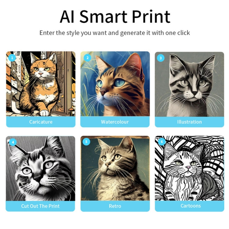 Portable Mini Thermal High Definition Student Wrong Title Photo Printer(White 16pcs /Set) by buy2fix