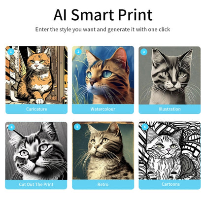 Portable Mini Thermal High Definition Student Wrong Title Photo Printer(White 16pcs /Set) by buy2fix