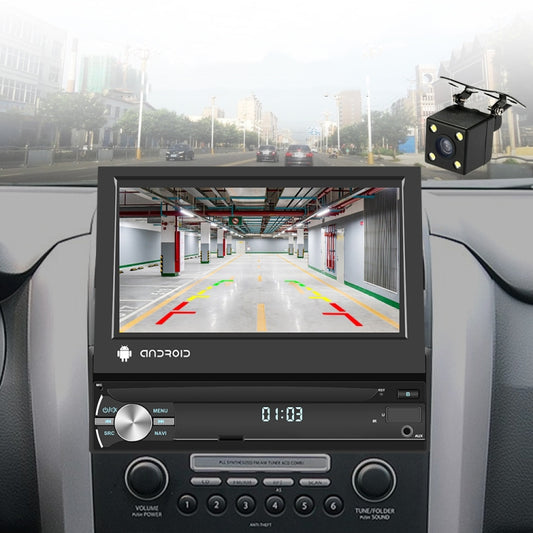 1+32G 7-Inch Single Din Android 10.0 Carplay Screen With GPS Navigation/Bluetooth/Mirror Link/DVR Input, Spec: Standard Edition - Car Monitor by buy2fix | Online Shopping UK | buy2fix