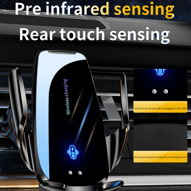 Q96 Car Wireless Charging Cell Phone Navigation Mount, Style: Standard+Suction Cup by buy2fix