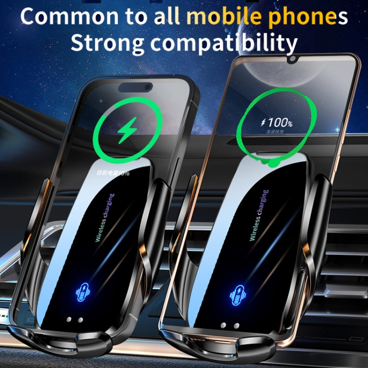 Q96 Car Wireless Charging Cell Phone Navigation Mount, Style: Standard+Suction Cup by buy2fix