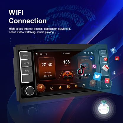 4+64G For Volkswagen Touareg 7-Inch Car WiFi Player Android 13 System Support CarPlay/Android Auto Standard Edition by buy2fix