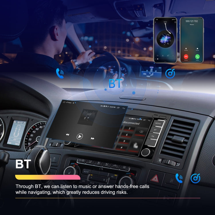 4+64G For Volkswagen Touareg 7-Inch Car WiFi Player Android 13 System Support CarPlay/Android Auto Standard Edition by buy2fix