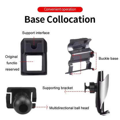 For BMW Car Air Outlet Modified Mobile Phone Holder Base, Model: 18-22 5 Series/6GT by buy2fix