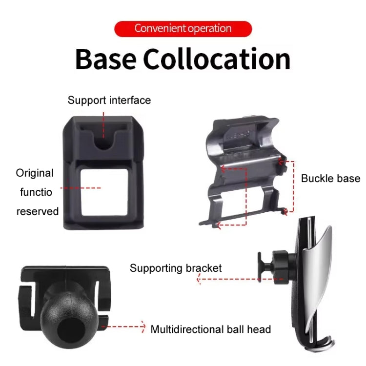 For BMW Car Air Outlet Modified Mobile Phone Holder Base, Model: 09-15 7 Series by buy2fix