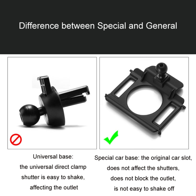 For Volkswagen Car Air Outlet Modified Mobile Phone Holder Base, Model: 12-14 Sagitar by buy2fix