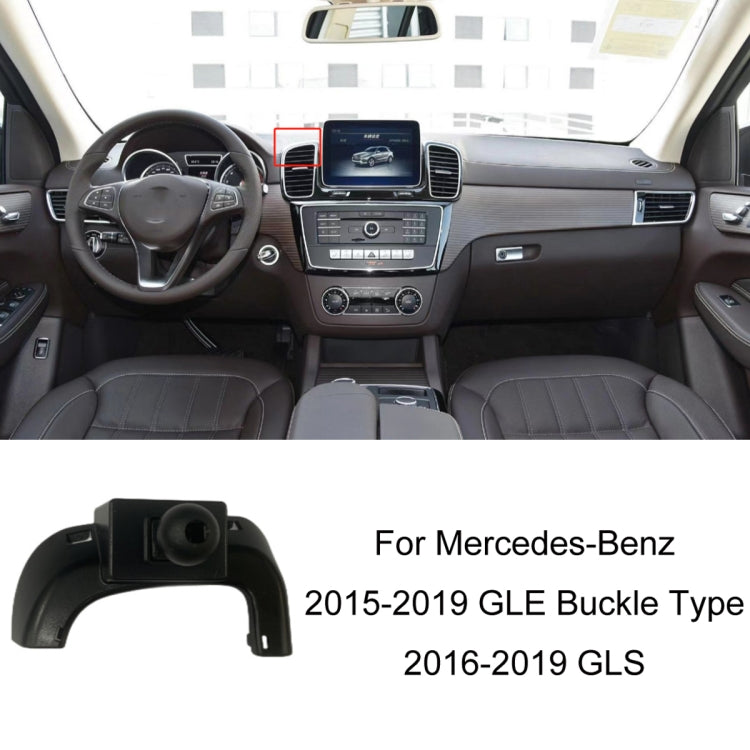 For Mercedes-Benz Mobile Phone Holder Car Air Outlet Base, Model: 15-19 GLE Buckle Type / 16-19 GLS by buy2fix