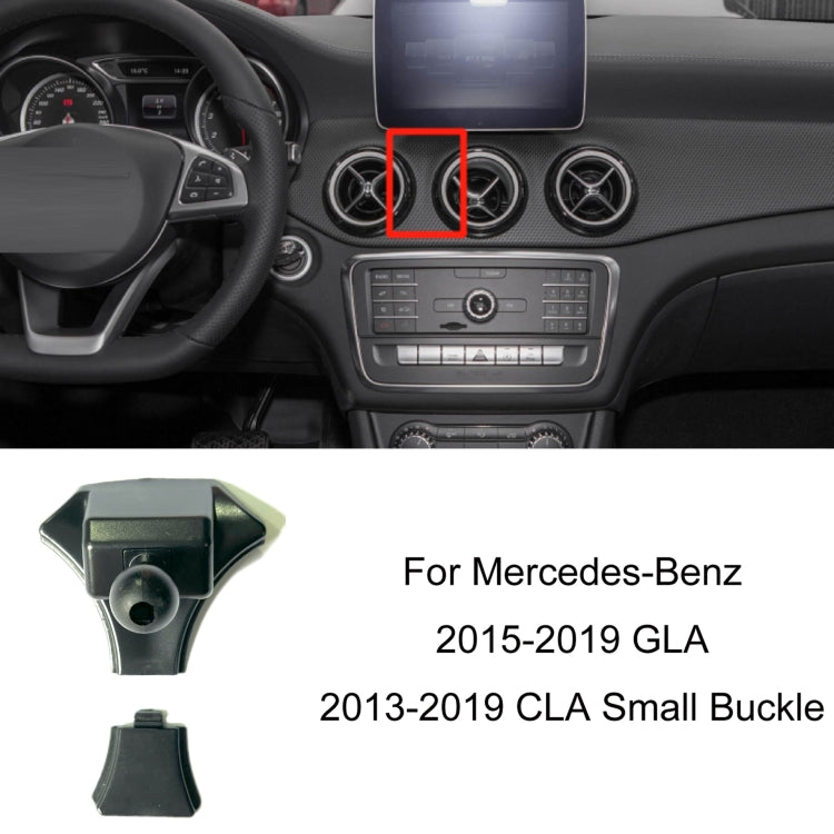 For Mercedes-Benz Mobile Phone Holder Car Air Outlet Base, Model: 15-19 GLA/13-19 CLA Small Buckle by buy2fix