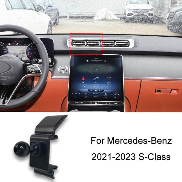 For Mercedes-Benz Mobile Phone Holder Car Air Outlet Base, Model: 21-23 S-Class by buy2fix