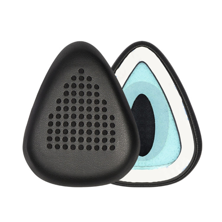 For Razer Meka 2pcs Perforated Protein Leather Earmuffs(Black) - Earmuff & Pad by buy2fix | Online Shopping UK | buy2fix