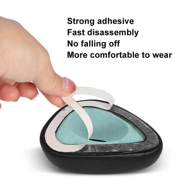 For Razer Meka 2pcs Perforated Protein Leather Earmuffs(Black) - Earmuff & Pad by buy2fix | Online Shopping UK | buy2fix