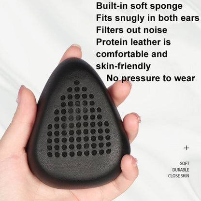 For Razer Meka 2pcs Perforated Protein Leather Earmuffs(Black) - Earmuff & Pad by buy2fix | Online Shopping UK | buy2fix