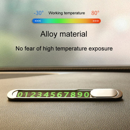 T1 Car Hidden Moving Phone Plate Vehicle Temporary Parking Number Board(Black) by buy2fix