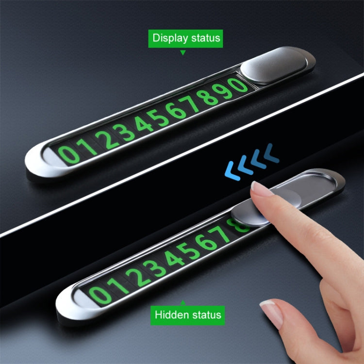 T1 Car Hidden Moving Phone Plate Vehicle Temporary Parking Number Board(Black) by buy2fix