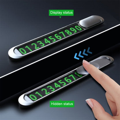 T1 Car Hidden Moving Phone Plate Vehicle Temporary Parking Number Board(Black) by buy2fix