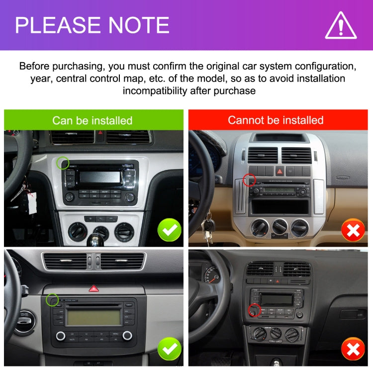 9-inch For Volkswagen 4+64G Multimedia Player Android 13 System by buy2fix