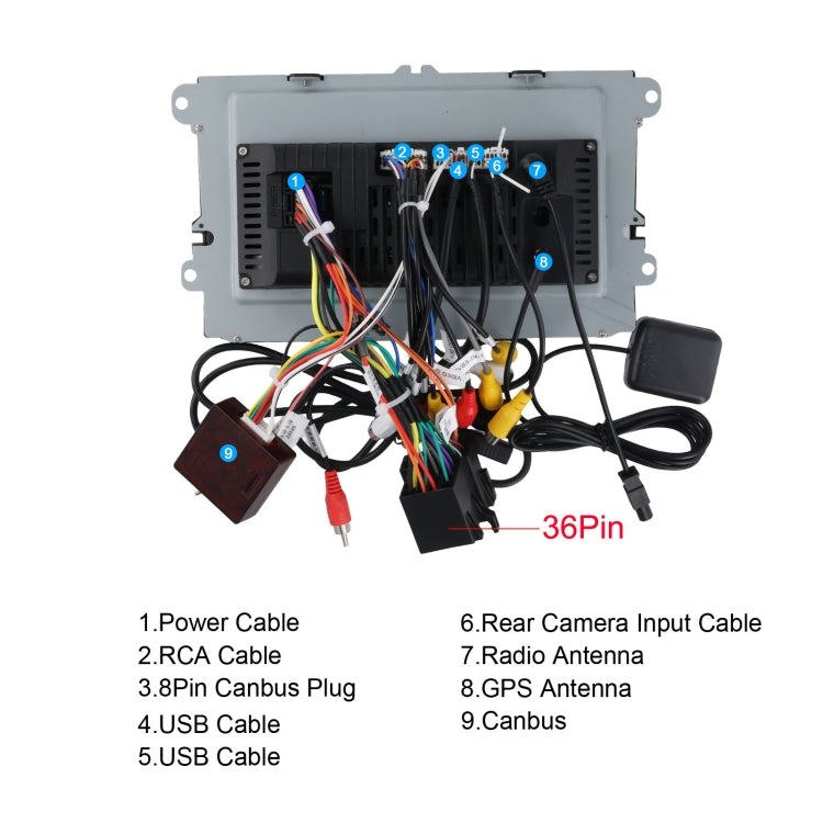9-inch For Volkswagen 4+64G Multimedia Player Android 13 System by buy2fix