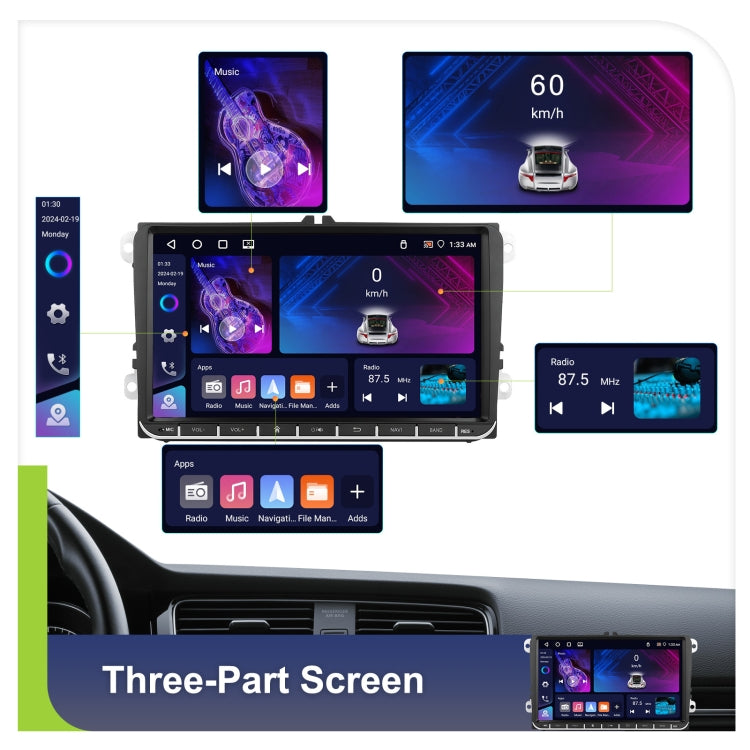 9-inch For Volkswagen 4+64G Multimedia Player Android 13 System by buy2fix