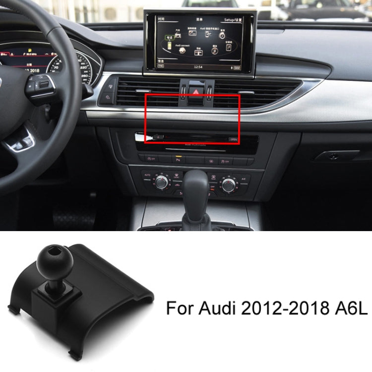 For Audi Left Driving Car Mobile Phone Holder Mounting Base, Model: 12-18 A6L by buy2fix