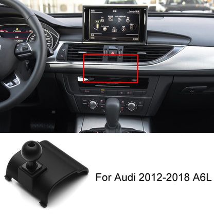 For Audi Left Driving Car Mobile Phone Holder Mounting Base, Model: 12-18 A6L by buy2fix