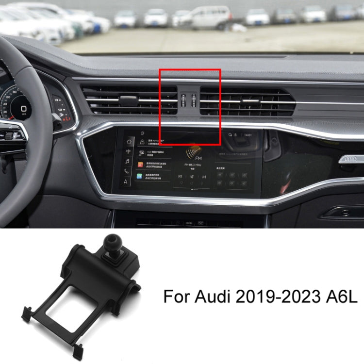 For Audi Left Driving Car Mobile Phone Holder Mounting Base, Model: 19-23 A6L by buy2fix
