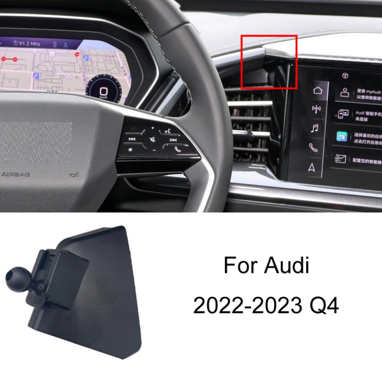 For Audi Left Driving Car Mobile Phone Holder Mounting Base, Model: 22-23 Q4 by buy2fix