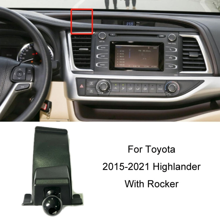 For Toyota Car Air Outlet Phone Holder Base, Model: 15-21 Highlander With Rocker Left Driving by buy2fix