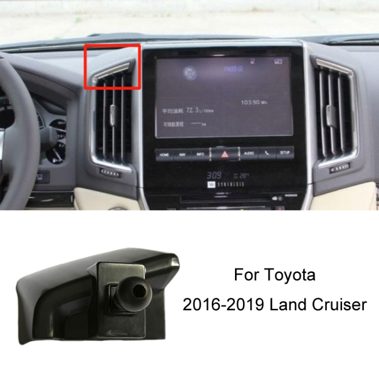 For Toyota Car Air Outlet Phone Holder Base, Model: 16-19 Land Cruiser Left Driving by buy2fix