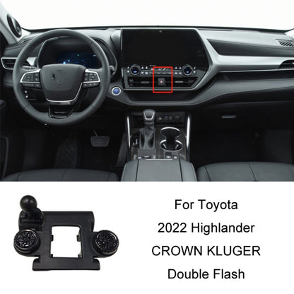 For Toyota Car Air Outlet Phone Holder Base, Model: 22 Highlander/CROWN KLUGER Double Flash Left Driving by buy2fix