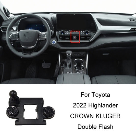 For Toyota Car Air Outlet Phone Holder Base, Model: 22 Highlander/CROWN KLUGER Double Flash Left Driving by buy2fix