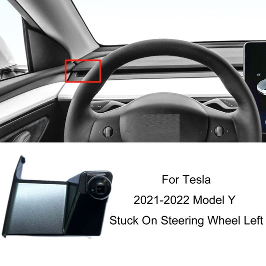 For Tesla Car Air Outlet Clip Phone Holder Base, Model: 21-22 Model Y Stuck On Steering Wheel Left by buy2fix