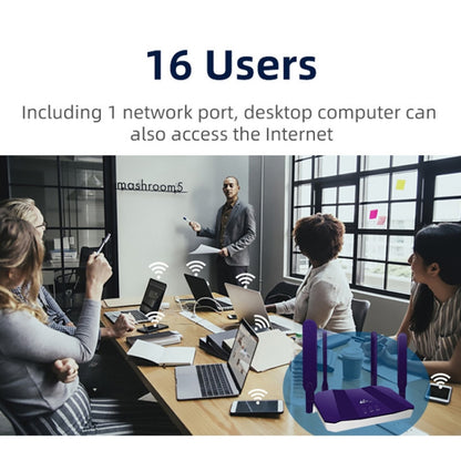 4G WiFi6 SIM Card CPE Wireless Router, EU Plug For European / African / Asian by buy2fix