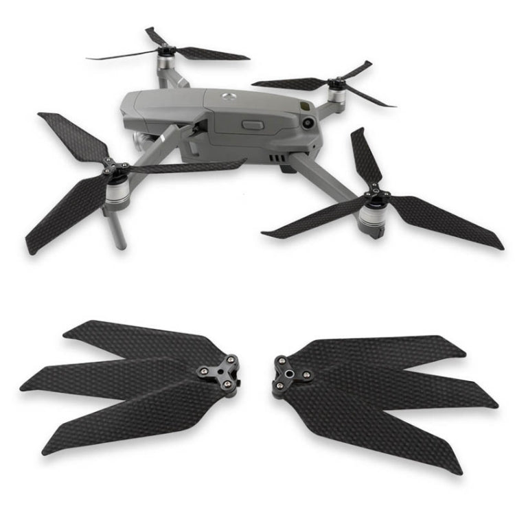 For DJI Mavic 2 Pro / Zoom 8743F Carbon Fiber Three-blade Propeller, Spec: 1pair by buy2fix