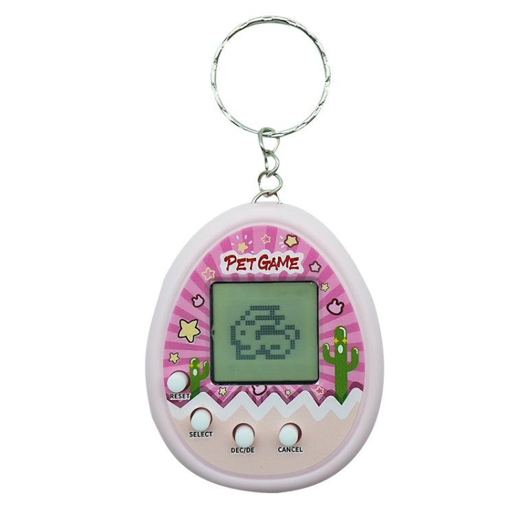 Electronic Pet Game Toy Feed Genie Nostalgic Virtual Cyber Digital Game Keychain Toy For Kids, Style: Cactus (Pink) - Electronic Pets by buy2fix | Online Shopping UK | buy2fix